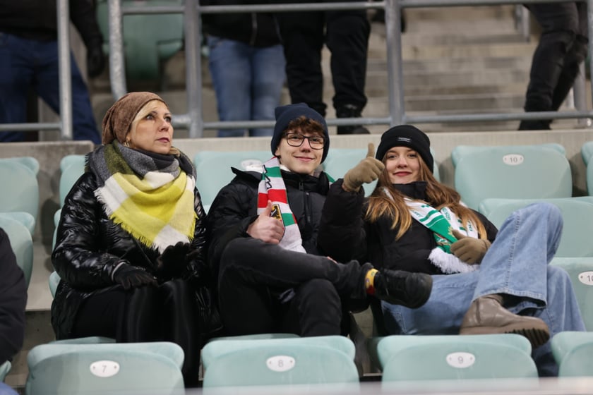 Mecz Śląsk Wrocław - Lech Poznań, 26.02.2023, Tarczyński Arena we Wrocławiu