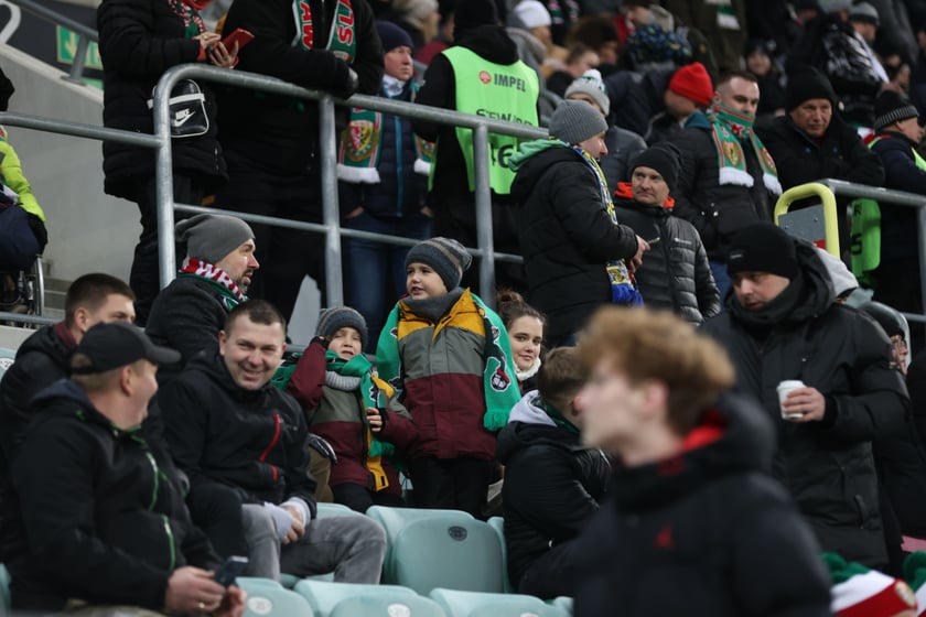 Mecz Śląsk Wrocław - Lech Poznań, 26.02.2023, Tarczyński Arena we Wrocławiu