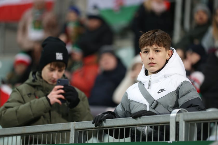 Mecz Śląsk Wrocław - Lech Poznań, 26.02.2023, Tarczyński Arena we Wrocławiu