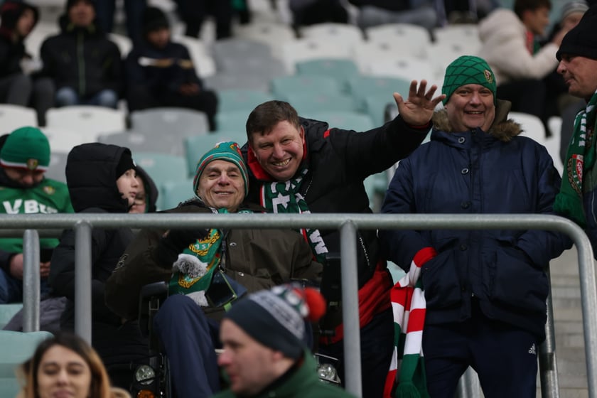 Mecz Śląsk Wrocław - Lech Poznań, 26.02.2023, Tarczyński Arena we Wrocławiu