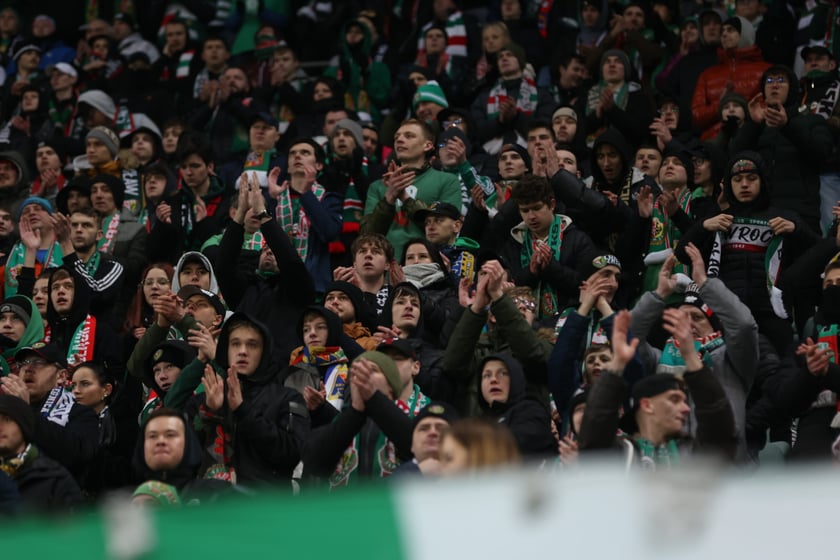 Mecz Śląsk Wrocław - Lech Poznań, 26.02.2023, Tarczyński Arena we Wrocławiu