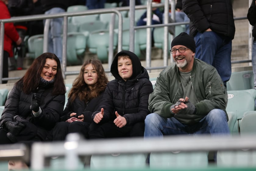 Mecz Śląsk Wrocław - Lech Poznań, 26.02.2023, Tarczyński Arena we Wrocławiu