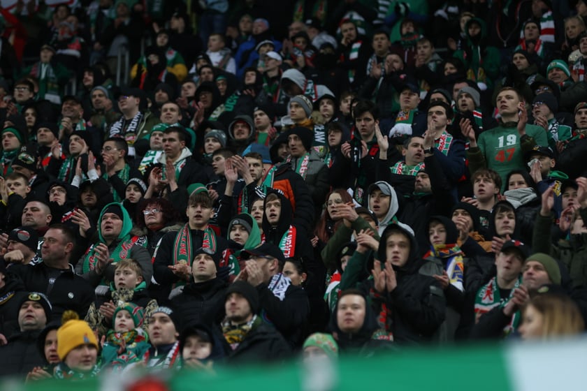 Mecz Śląsk Wrocław - Lech Poznań, 26.02.2023, Tarczyński Arena we Wrocławiu
