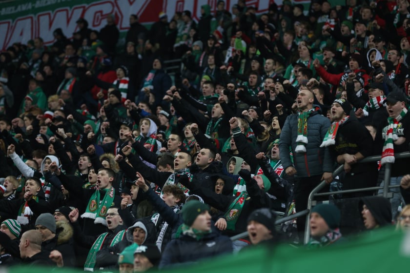 Mecz Śląsk Wrocław - Lech Poznań, 26.02.2023, Tarczyński Arena we Wrocławiu