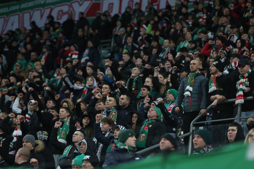Mecz Śląsk Wrocław - Lech Poznań, 26.02.2023, Tarczyński Arena we Wrocławiu
