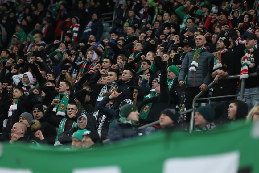 Mecz Śląsk Wrocław - Lech Poznań, 26.02.2023, Tarczyński Arena we Wrocławiu