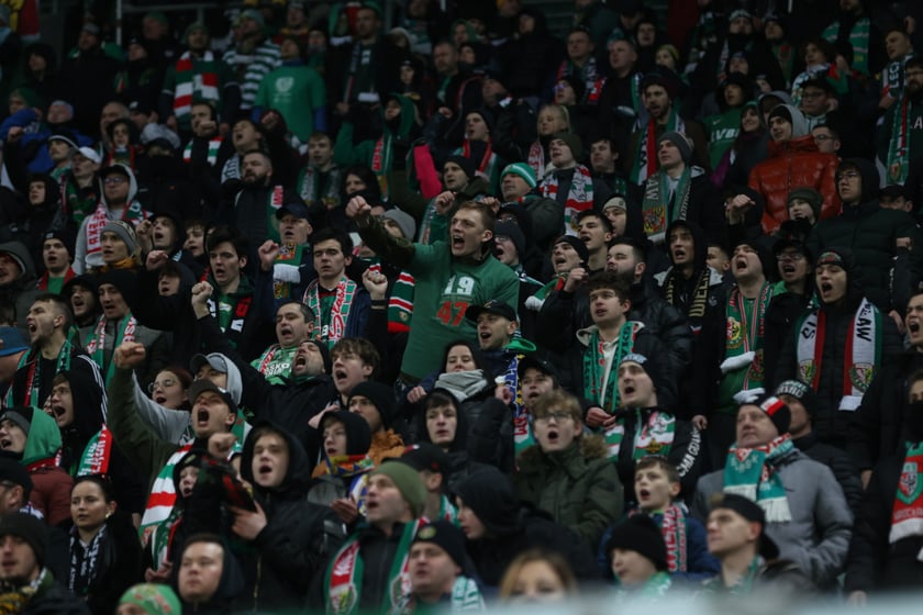 Mecz Śląsk Wrocław - Lech Poznań, 26.02.2023, Tarczyński Arena we Wrocławiu