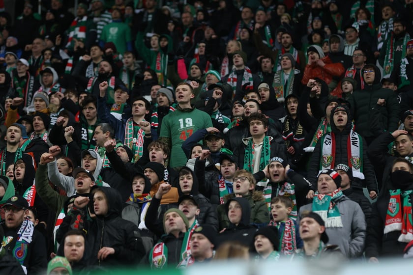 Mecz Śląsk Wrocław - Lech Poznań, 26.02.2023, Tarczyński Arena we Wrocławiu