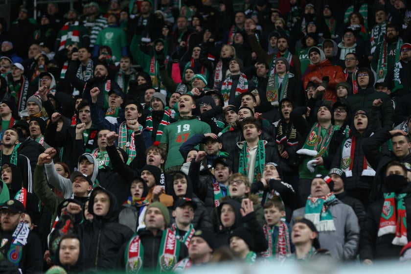 Mecz Śląsk Wrocław - Lech Poznań, 26.02.2023, Tarczyński Arena we Wrocławiu