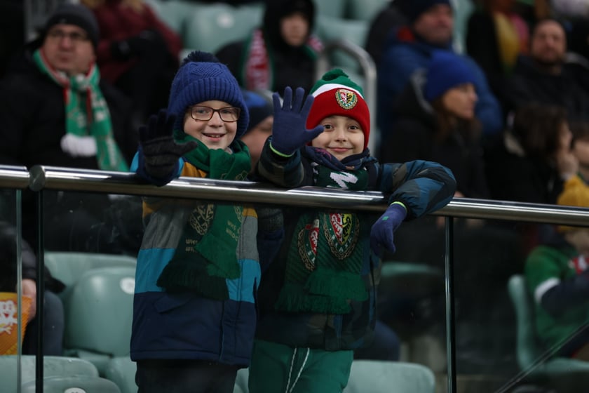 Mecz Śląsk Wrocław - Lech Poznań, 26.02.2023, Tarczyński Arena we Wrocławiu