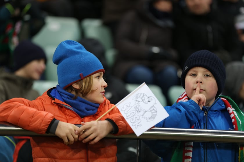 Mecz Śląsk Wrocław - Lech Poznań, 26.02.2023, Tarczyński Arena we Wrocławiu
