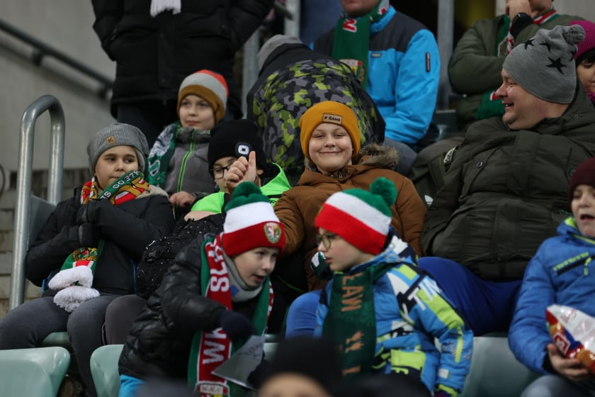 Mecz Śląsk Wrocław - Lech Poznań, 26.02.2023, Tarczyński Arena we Wrocławiu