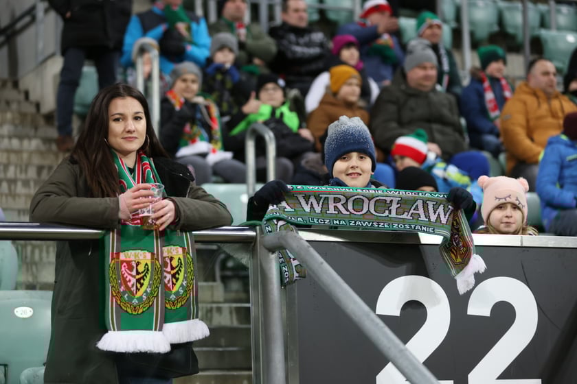 Mecz Śląsk Wrocław - Lech Poznań, 26.02.2023, Tarczyński Arena we Wrocławiu