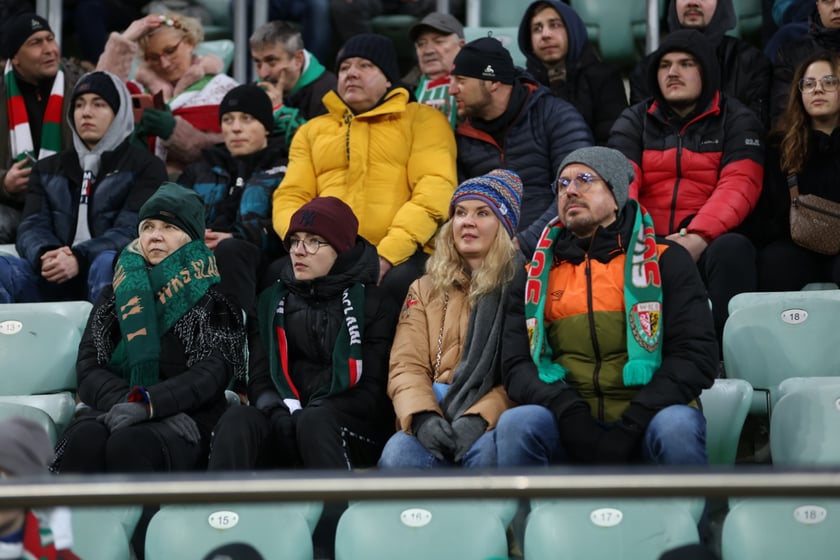 Mecz Śląsk Wrocław - Lech Poznań, 26.02.2023, Tarczyński Arena we Wrocławiu