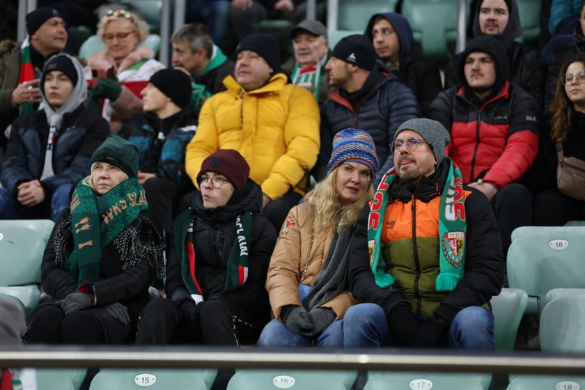 Mecz Śląsk Wrocław - Lech Poznań, 26.02.2023, Tarczyński Arena we Wrocławiu