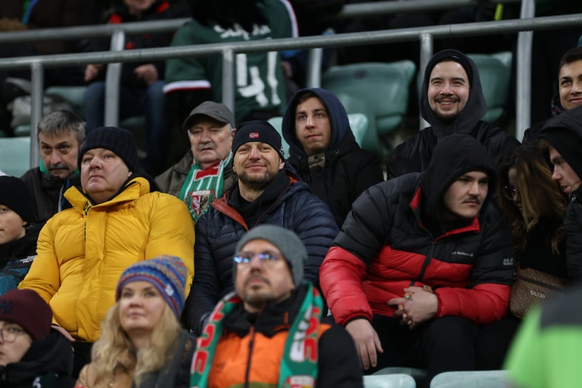 Mecz Śląsk Wrocław - Lech Poznań, 26.02.2023, Tarczyński Arena we Wrocławiu