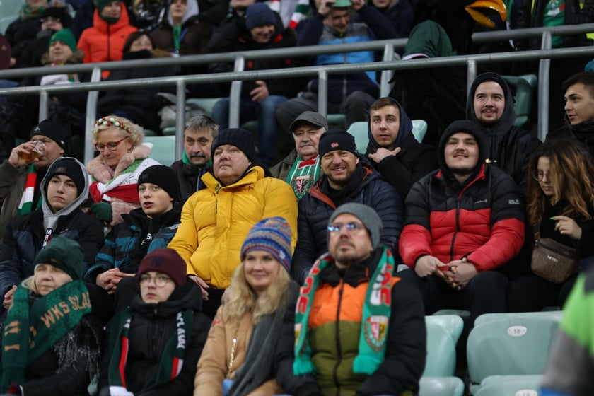 Mecz Śląsk Wrocław - Lech Poznań, 26.02.2023, Tarczyński Arena we Wrocławiu