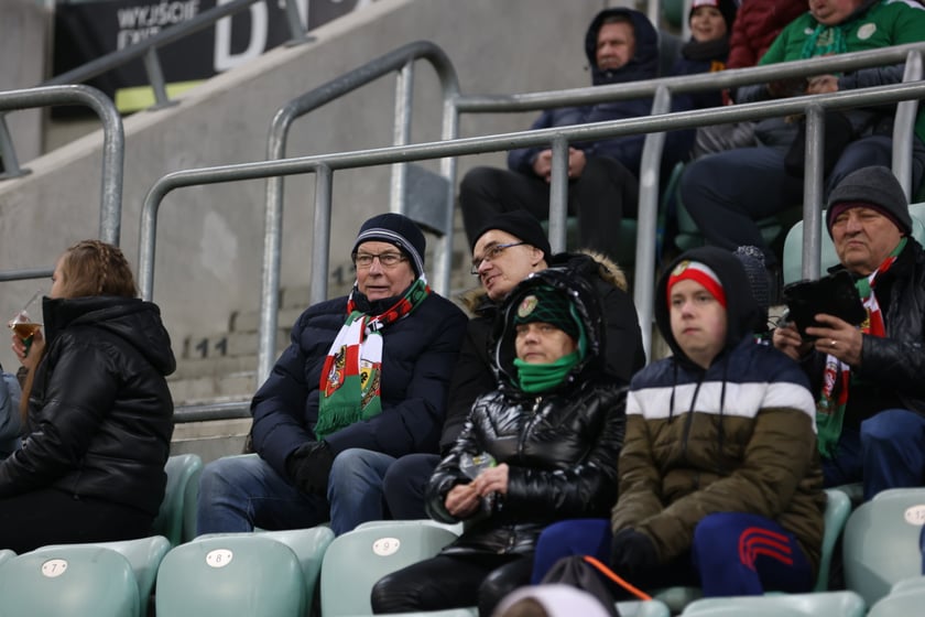 Mecz Śląsk Wrocław - Lech Poznań, 26.02.2023, Tarczyński Arena we Wrocławiu