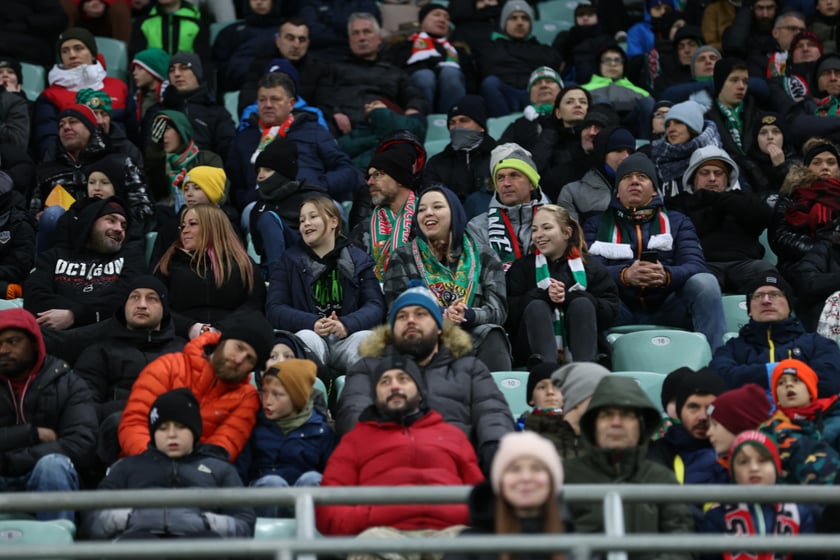 Mecz Śląsk Wrocław - Lech Poznań, 26.02.2023, Tarczyński Arena we Wrocławiu