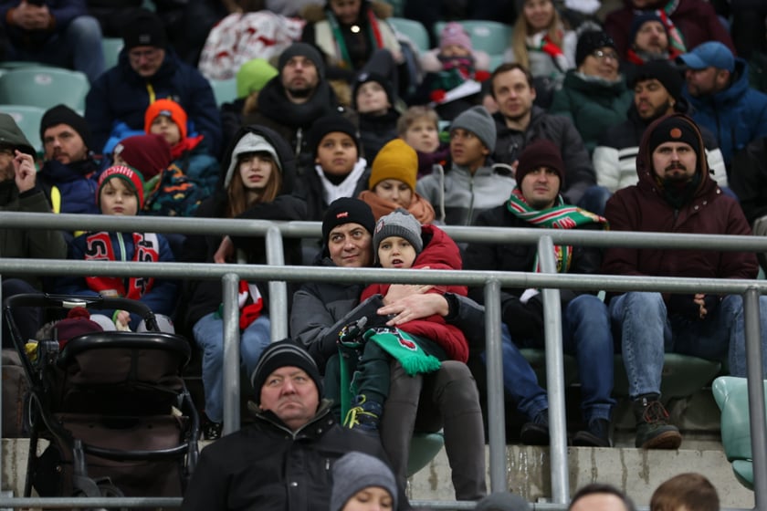 Mecz Śląsk Wrocław - Lech Poznań, 26.02.2023, Tarczyński Arena we Wrocławiu