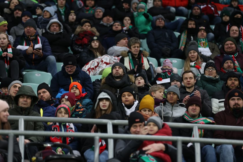 Mecz Śląsk Wrocław - Lech Poznań, 26.02.2023, Tarczyński Arena we Wrocławiu