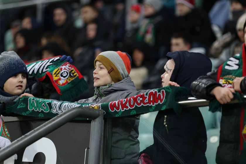 Mecz Śląsk Wrocław - Lech Poznań, 26.02.2023, Tarczyński Arena we Wrocławiu