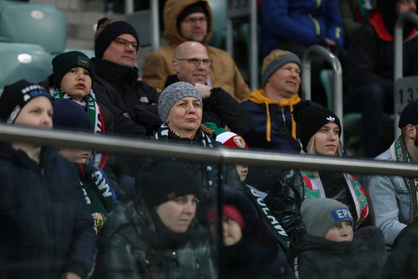 Mecz Śląsk Wrocław - Lech Poznań, 26.02.2023, Tarczyński Arena we Wrocławiu