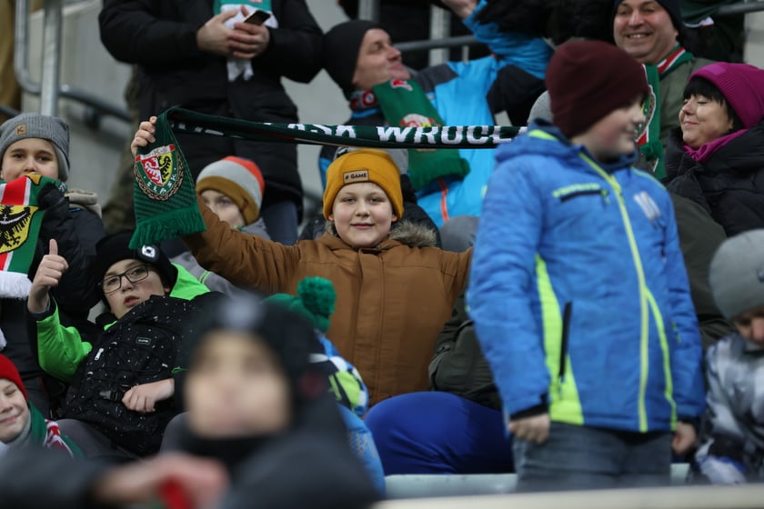 Mecz Śląsk Wrocław - Lech Poznań, 26.02.2023, Tarczyński Arena we Wrocławiu