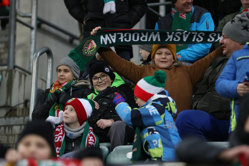 Mecz Śląsk Wrocław - Lech Poznań, 26.02.2023, Tarczyński Arena we Wrocławiu