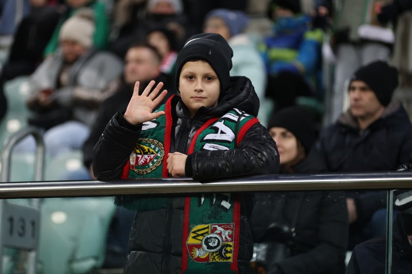 Mecz Śląsk Wrocław - Lech Poznań, 26.02.2023, Tarczyński Arena we Wrocławiu