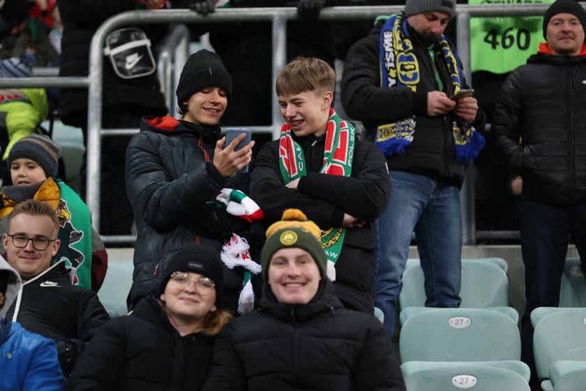 Mecz Śląsk Wrocław - Lech Poznań, 26.02.2023, Tarczyński Arena we Wrocławiu