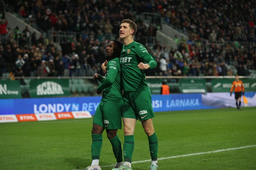 Mecz Śląsk Wrocław - Lech Poznań, 26.02.2023, Tarczyński Arena we Wrocławiu