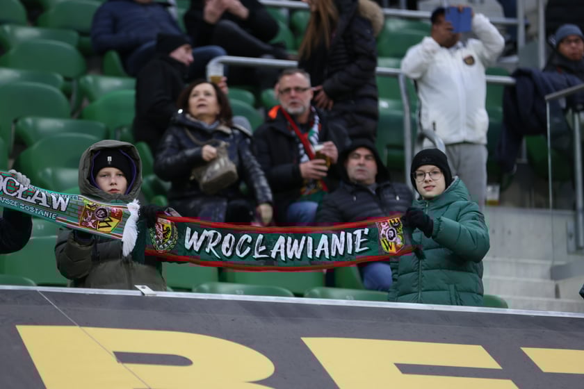 Mecz Śląsk Wrocław - Lech Poznań, 26.02.2023, Tarczyński Arena we Wrocławiu