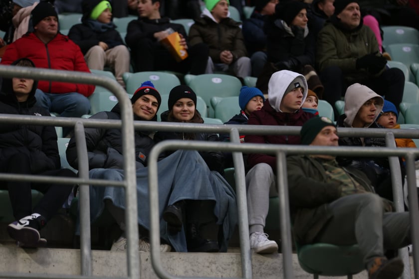 Mecz Śląsk Wrocław - Lech Poznań, 26.02.2023, Tarczyński Arena we Wrocławiu