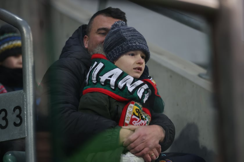 Mecz Śląsk Wrocław - Lech Poznań, 26.02.2023, Tarczyński Arena we Wrocławiu