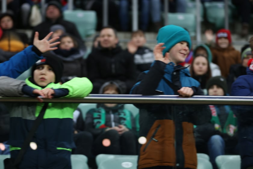 Mecz Śląsk Wrocław - Lech Poznań, 26.02.2023, Tarczyński Arena we Wrocławiu