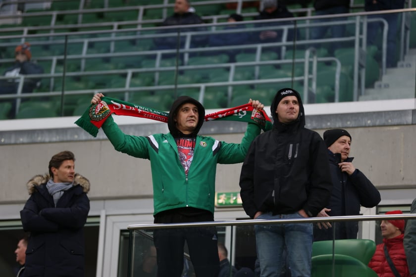 Mecz Śląsk Wrocław - Lech Poznań, 26.02.2023, Tarczyński Arena we Wrocławiu