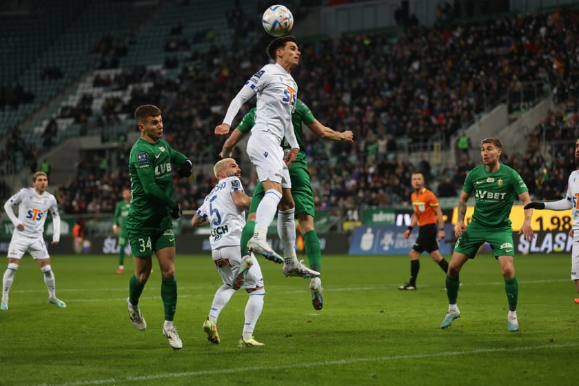 Mecz Śląsk Wrocław - Lech Poznań, 26.02.2023, Tarczyński Arena we Wrocławiu