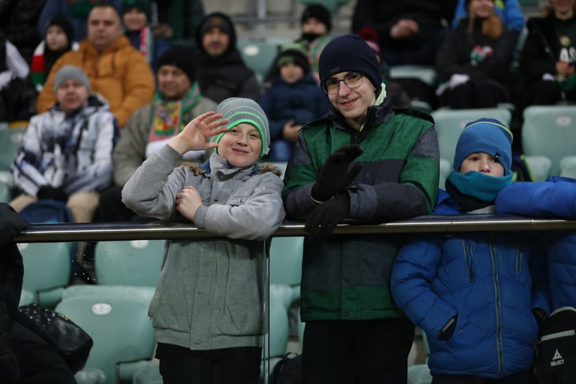 Mecz Śląsk Wrocław - Lech Poznań, 26.02.2023, Tarczyński Arena we Wrocławiu