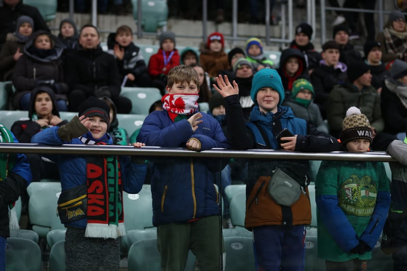 Mecz Śląsk Wrocław - Lech Poznań, 26.02.2023, Tarczyński Arena we Wrocławiu