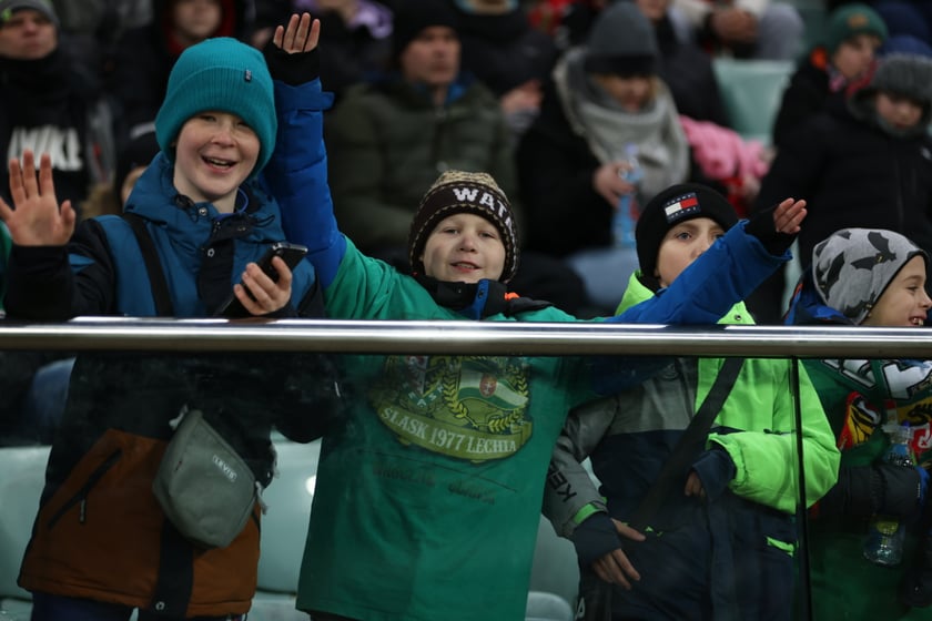 Mecz Śląsk Wrocław - Lech Poznań, 26.02.2023, Tarczyński Arena we Wrocławiu
