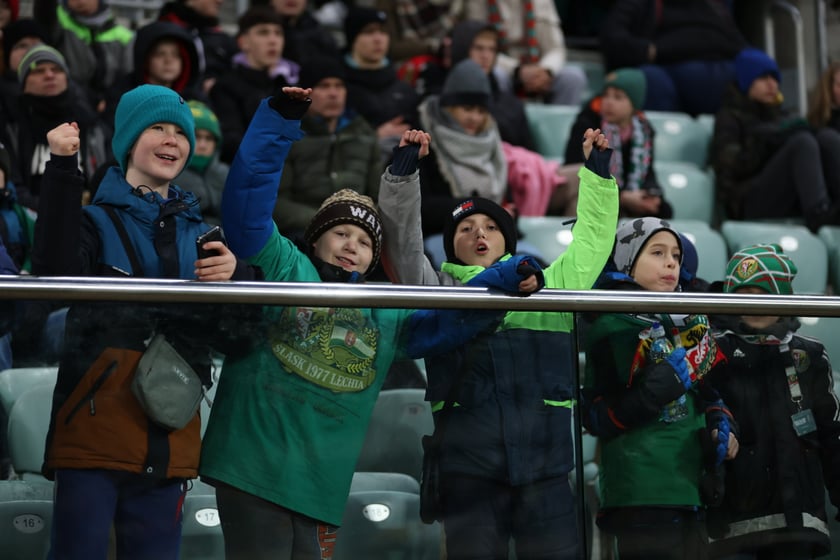 Mecz Śląsk Wrocław - Lech Poznań, 26.02.2023, Tarczyński Arena we Wrocławiu