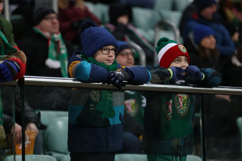 Mecz Śląsk Wrocław - Lech Poznań, 26.02.2023, Tarczyński Arena we Wrocławiu