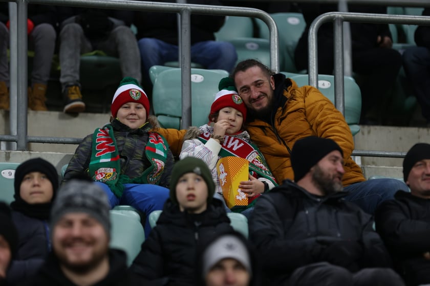 Mecz Śląsk Wrocław - Lech Poznań, 26.02.2023, Tarczyński Arena we Wrocławiu