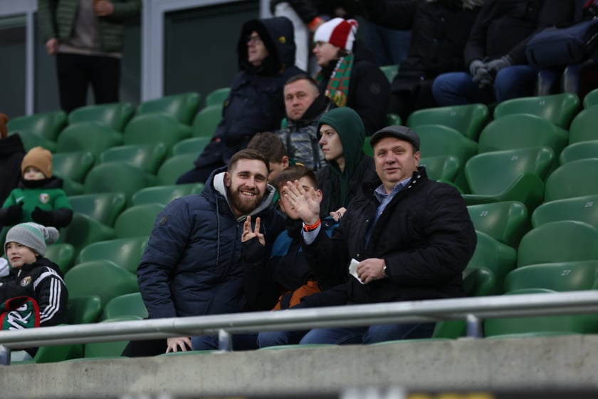 Mecz Śląsk Wrocław - Lech Poznań, 26.02.2023, Tarczyński Arena we Wrocławiu