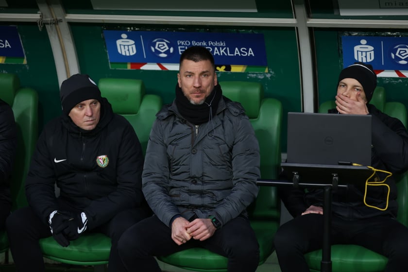 Mecz Śląsk Wrocław - Lech Poznań, 26.02.2023, Tarczyński Arena we Wrocławiu