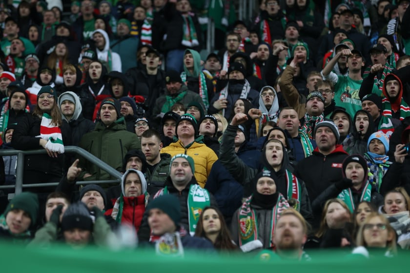 Mecz Śląsk Wrocław - Lech Poznań, 26.02.2023, Tarczyński Arena we Wrocławiu