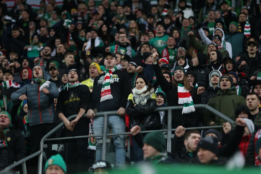 Mecz Śląsk Wrocław - Lech Poznań, 26.02.2023, Tarczyński Arena we Wrocławiu