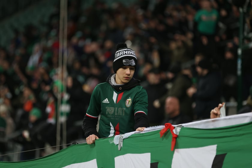 Mecz Śląsk Wrocław - Lech Poznań, 26.02.2023, Tarczyński Arena we Wrocławiu