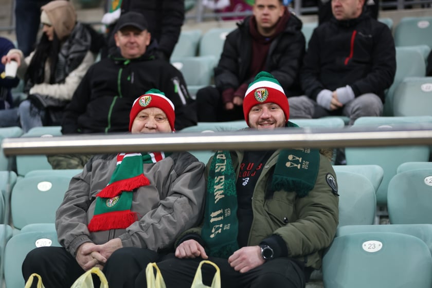 Mecz Śląsk Wrocław - Lech Poznań, 26.02.2023, Tarczyński Arena we Wrocławiu